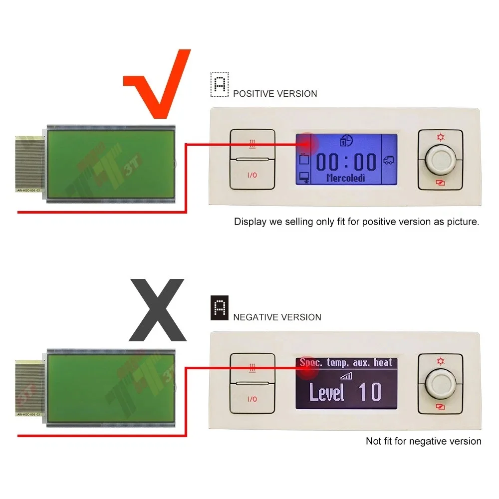 Control Unit LCD Display for VW T5 and T6 California Camper VAN ACC Climate Control Unit