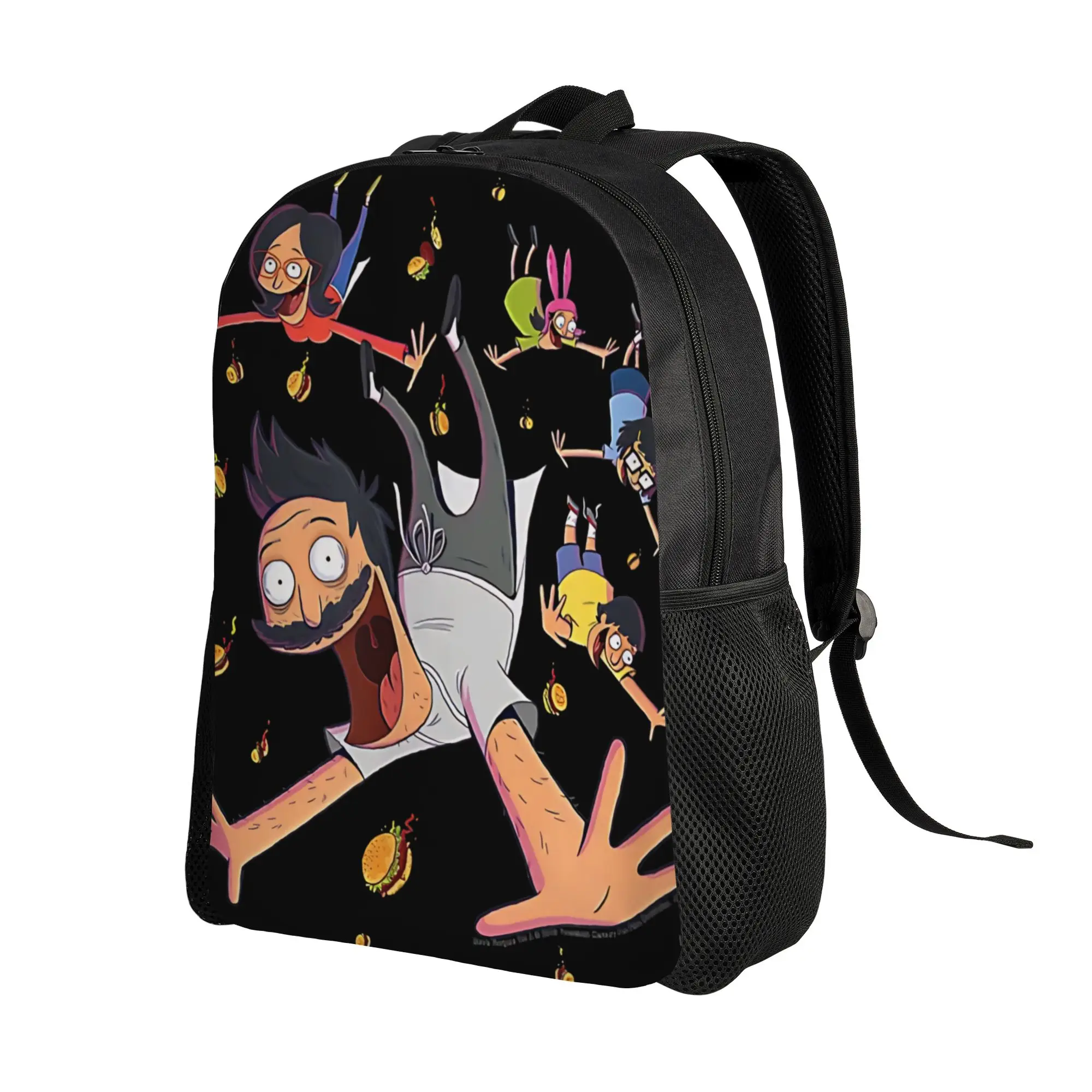 Louises Tina Bob Linda Belcher Backpack for Men Women High School Work Daypack Bob's Burgers Anime Laptop Canvas Bags Sports