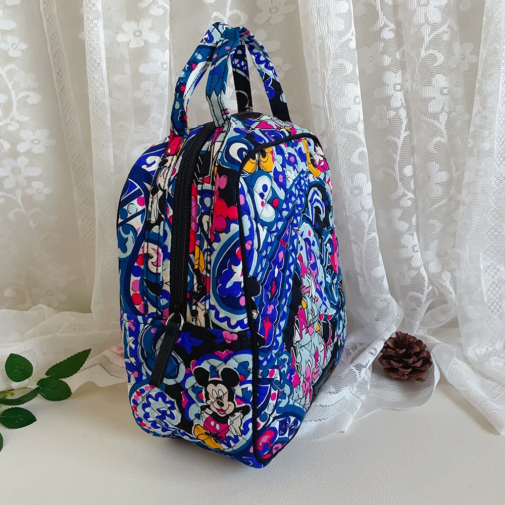 VB pure cotton environmentally friendly printing new color lunch bag, portable lunch bag, waterproof inside