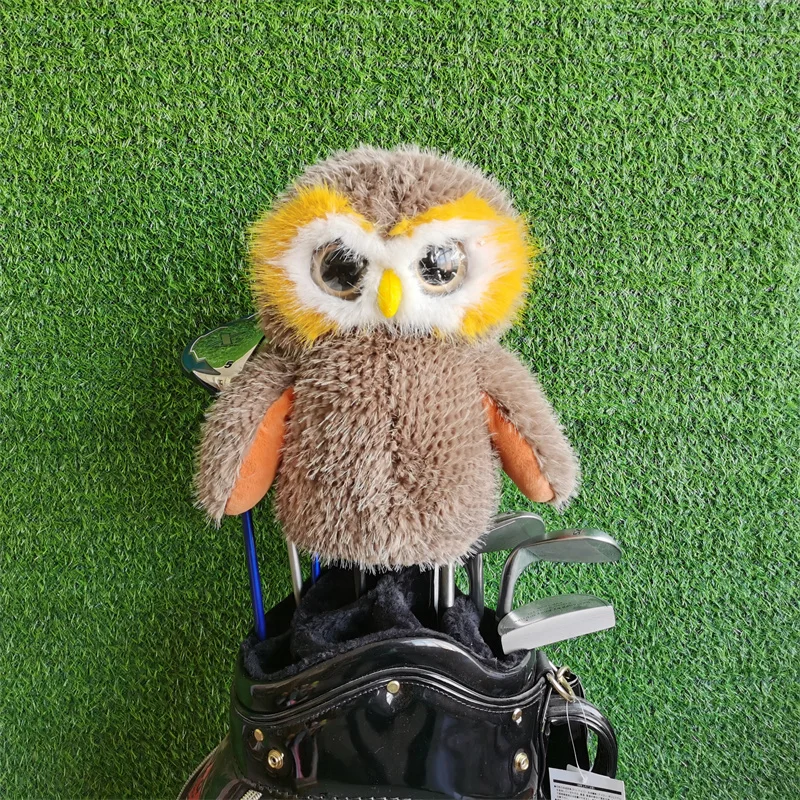 

Плюшевый головной убор для водителя гольфа с совой FW Fairway, деревянный чехол для головы, Прямая доставка