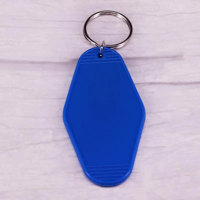 Hotel Motel Acrylic Colorful Plastic Pendants Keyring Key Chain Travel Baggage Tag Key Ring Keytag Keychain Jewelry Accessories