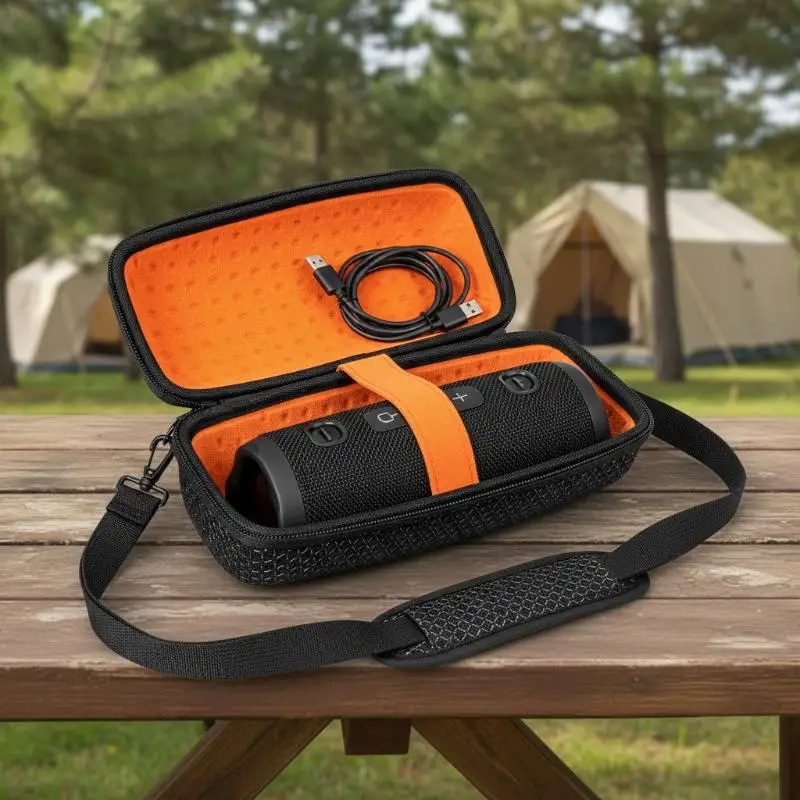 1Pcs  Portable Bag For Charge 6 Speaker Sound Permeable Bags Outdoors Travel Carrying Transparent Case