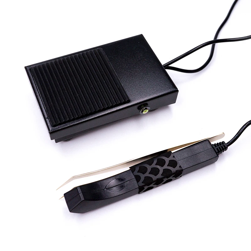 1 conjunto multifuncional ultravioleta uv cola cura lâmpada pinças de extensão de cílios maquiagem aço inoxidável 3d clipe preciso cílios