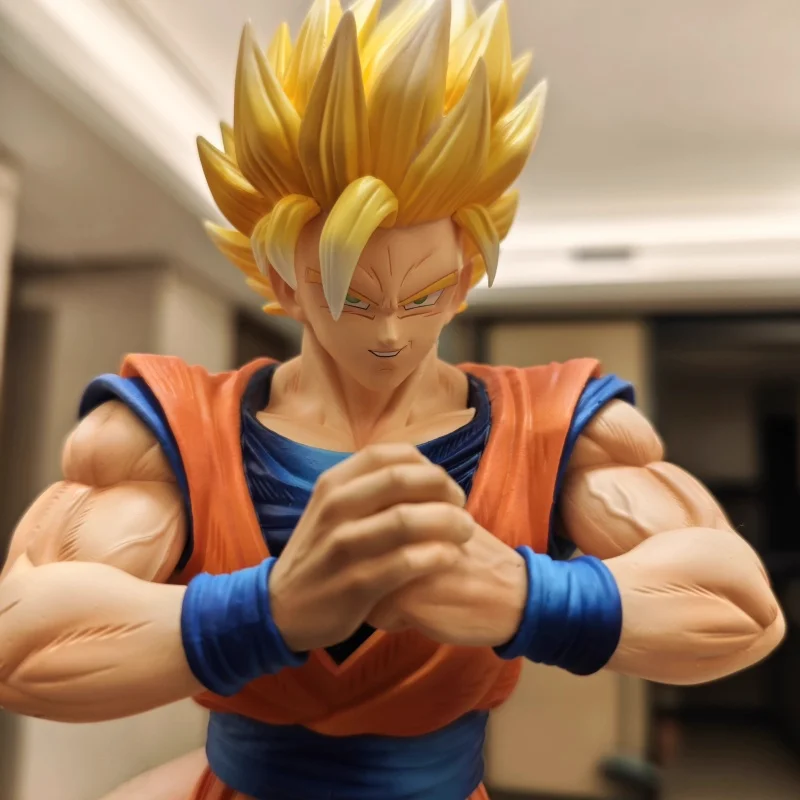 

В наличии Dragon Ball Magic Action Super 2 Goku-29 см Saiyan Super 2, аниме-модель, статуя, украшение, игрушка высокого качества