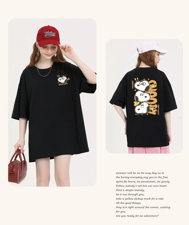 

MINISO Топ с мультяшным принтом Snoopy — новая летняя коллекция 2025 года