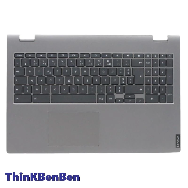 

FR French Mineral Gray Keyboard Upper Case Palmrest Shell Cover For Lenovo Chromebook C340 15 5CB0U43711