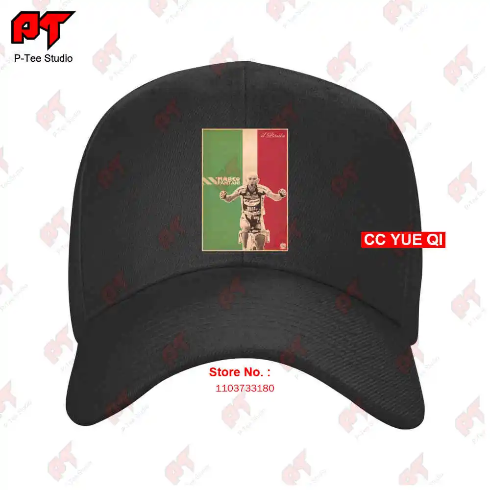 Marco Pantani Ciclismo Campione Il Pirata Cesenatico 3 Baseball Caps Truck Cap DU9D