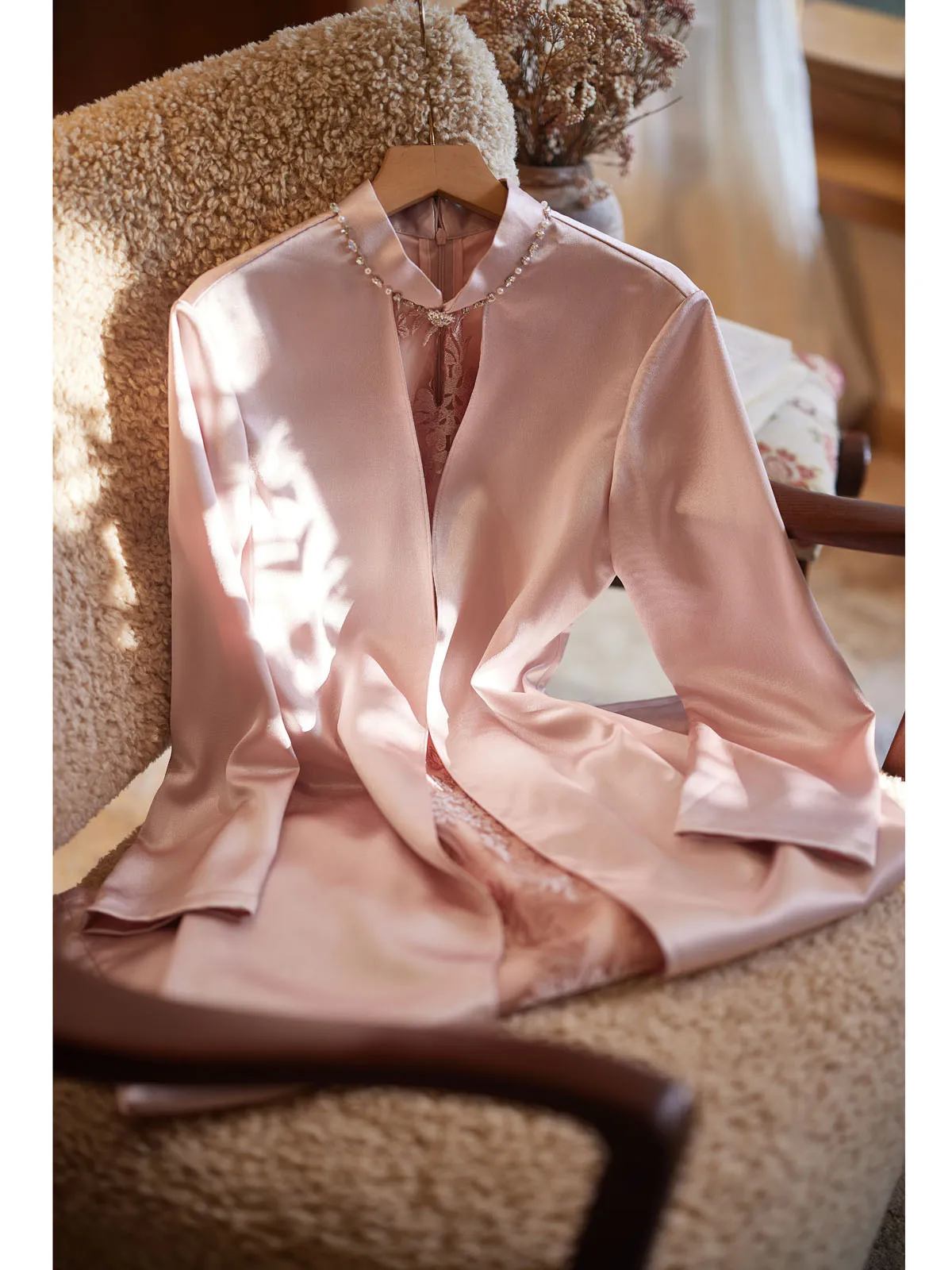 

Ele Pink Wedding Dr Chinese Sle Midi Skirt Ele Aosphere High End Mother's Clothing for Wedding Banquet