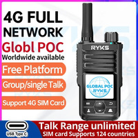 Poc Radio Global 4G Walkie Talkie 5000Km Long Range Camping Two Way Ham Radio Incompatible Zello Dmr Baofeng Uv5R Quansheng Tk11