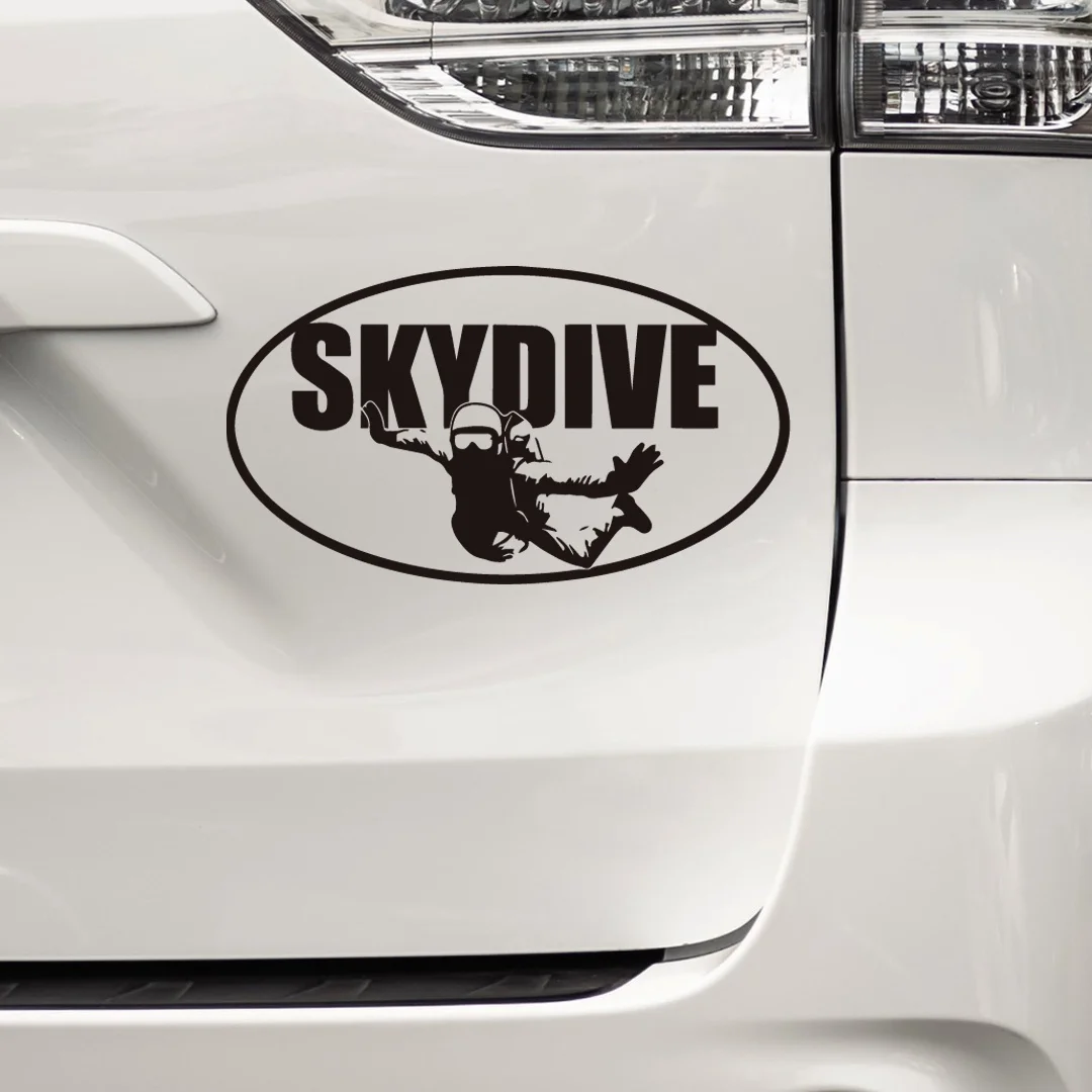 1pc Skydiving-Skydiver Sticker-Decal Style Skydiving Fun Parachuting Vinyl Decal Sticker Car Waterproof Car Decal Bumper Decal