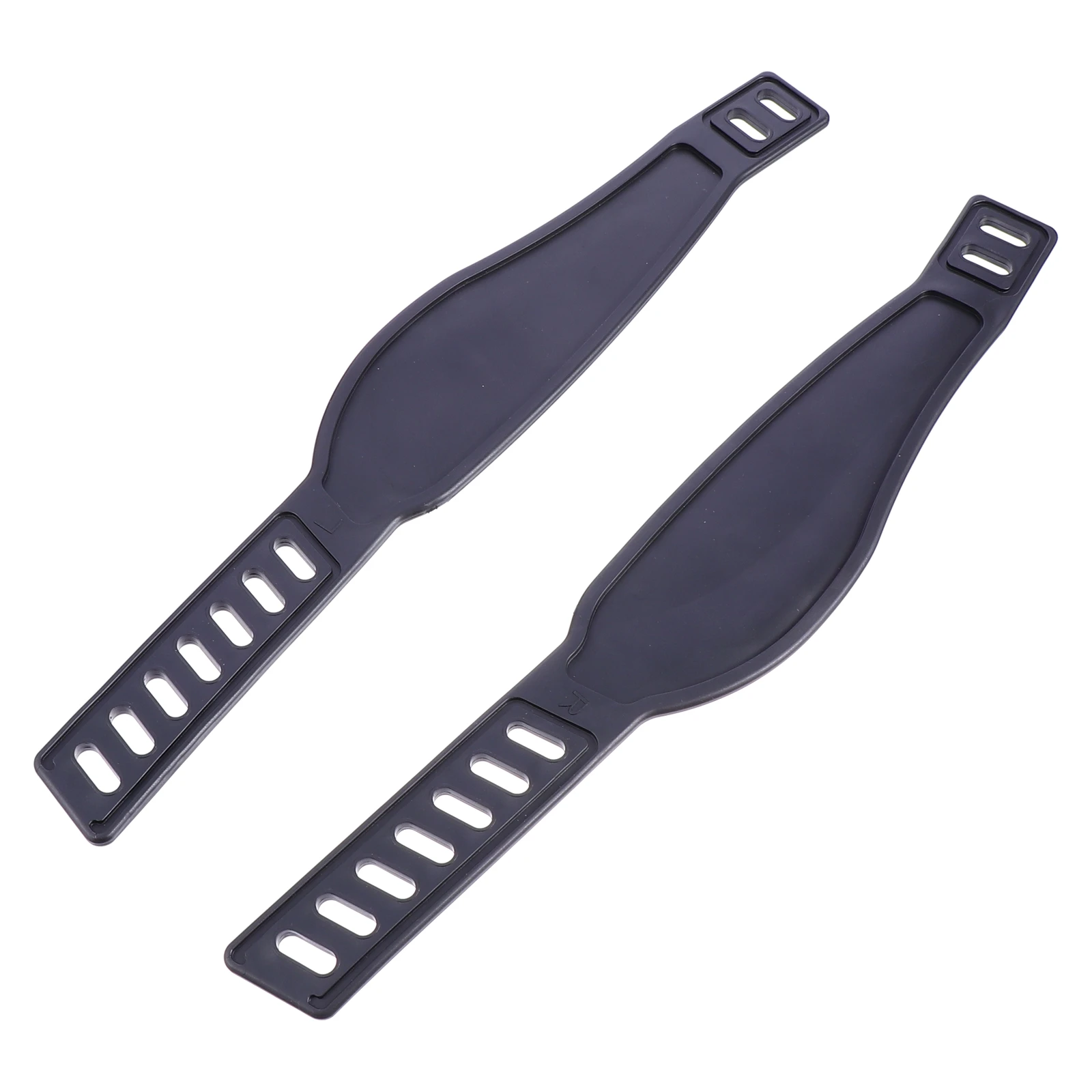 

Bike Foot Strap Adjustable Hollow Hole Durable Material Gym Accessories Exercise Pedal Straps Plastic Black Fitness Cycling