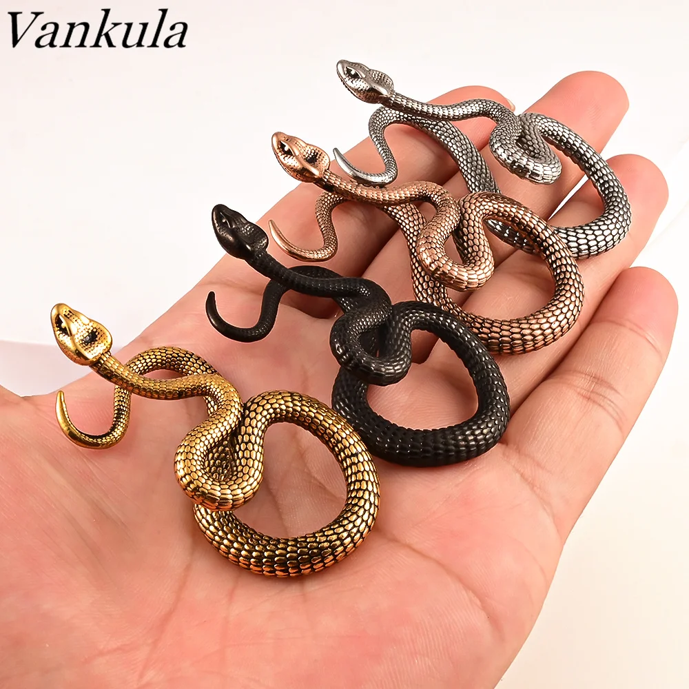 Vankula 2pc Snake Dangle Ear Weights for Stretched Ears Gauges Ear Plugs Body Piercing Tunnels 316 Stainless Steel Body Jewelry