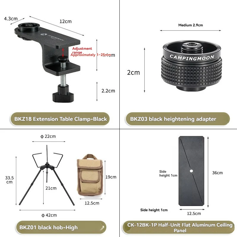 CAMPINGMOON Camping Outdoor Z01 Z18 Gas Stove Bracket Set Expansion Bracket, Outdoor lightweight and Simple innovative Adapter