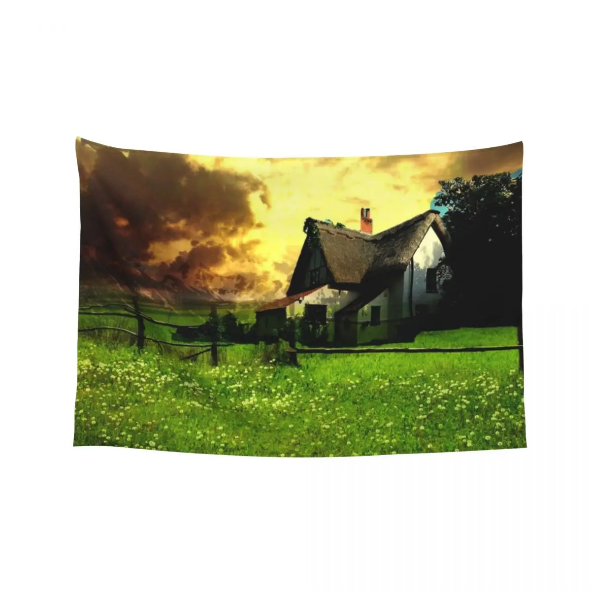 

View From An English Window Tapestry Decoration For Rooms Wallpapers Home Decor Wall Coverings Aesthetic Decoration Tapestry