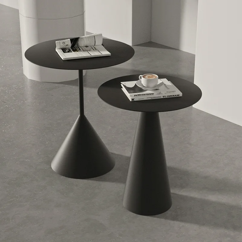

Nordic small apartment coffee table combination living room minimalist sofa corner table designer round table modern simplicity