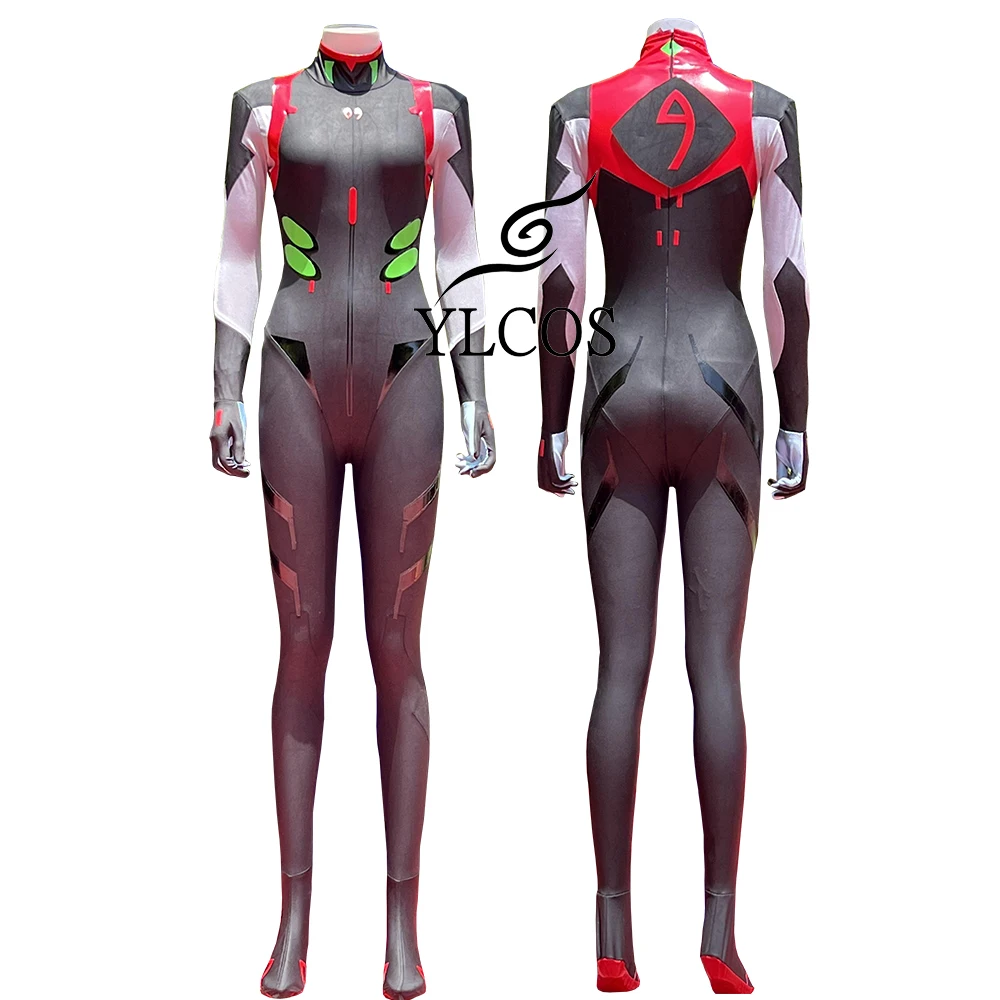 

Anime EVA Ayanami Rei Cosplay Costume Halloween Party Black Fighting Suit Tailor-made For Women Girls