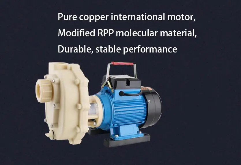 Corrosion-resistant Acid and alkali resistant Plastic Chemical pumps Seawater Centrifugal/Self priming Circulating pumps