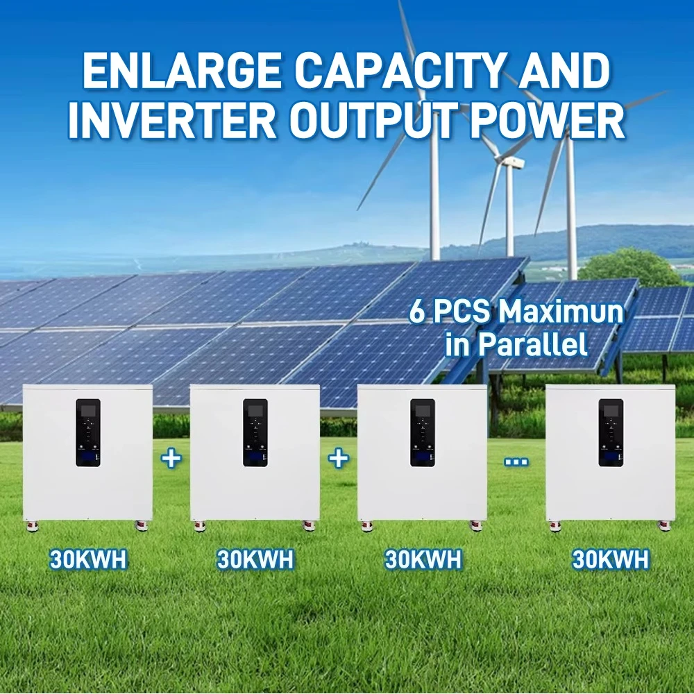 China Stock All-In-One 51.2V 300Ah 15kwh Lithium Battery+ 10KW Inverter Single-phase / Three-phase Home Energy Storage System