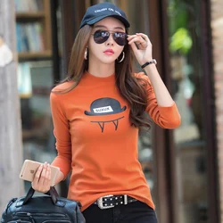 Korean version long sleeved T-shirt for women's spring/summer new fashion light luxury embroidery casual oversized slim fit top