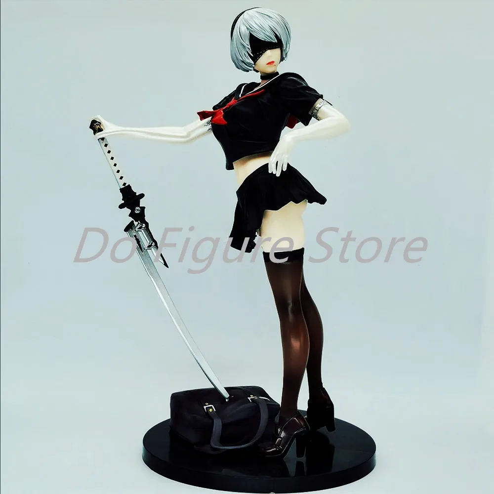 

27CM NieR:Automata YoRHa No.2 Type B 2B 2A Ver Girl figure PVC Action Adult Collectible Anime Model Adult doll Toys Gifts