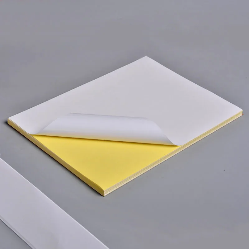 A4 Glossy White Self Adhesive Label Paper For Inkjet Laser Printer Easy Peeling Printable Sticker 20 30 50 Sheets Sticker