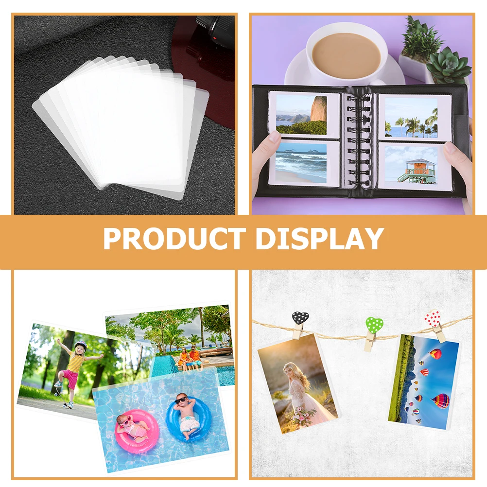 

100 Pcs Film Lamination Waterproof Protective Laminating Pouch Platen Clear Plastic