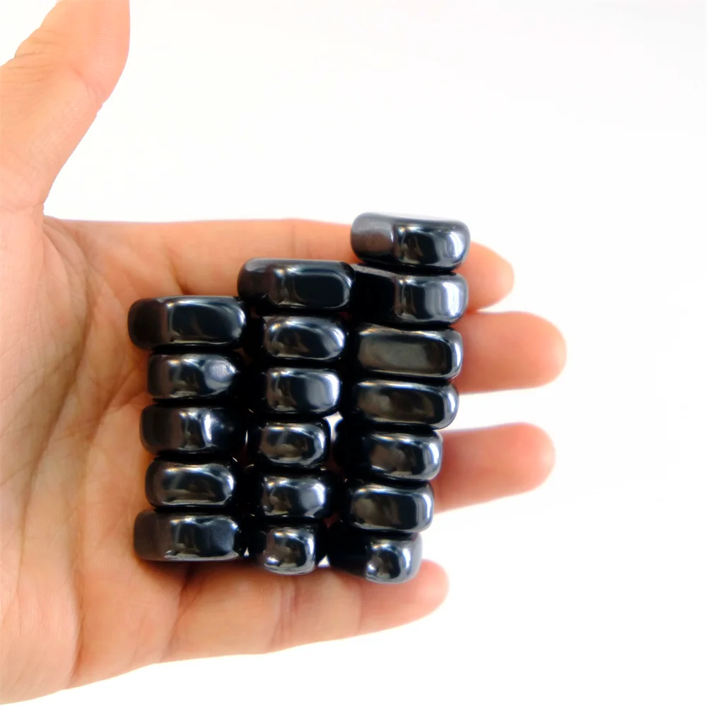 20 قطعة مجموعات حبل المغناطيس مصقول غير النظامية الأسود Lodestone وظيفية كتلة مغناطيسية تخفيف الإجهاد مغناطيس الثلاجة 2026 جديد