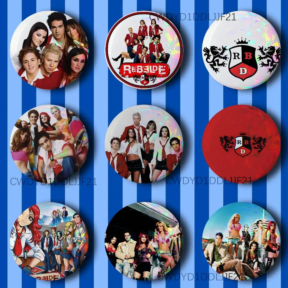 

RBD Rebelde Badge Handmade Button Brooch for Backpack Hat Shirt Accessories Gifts