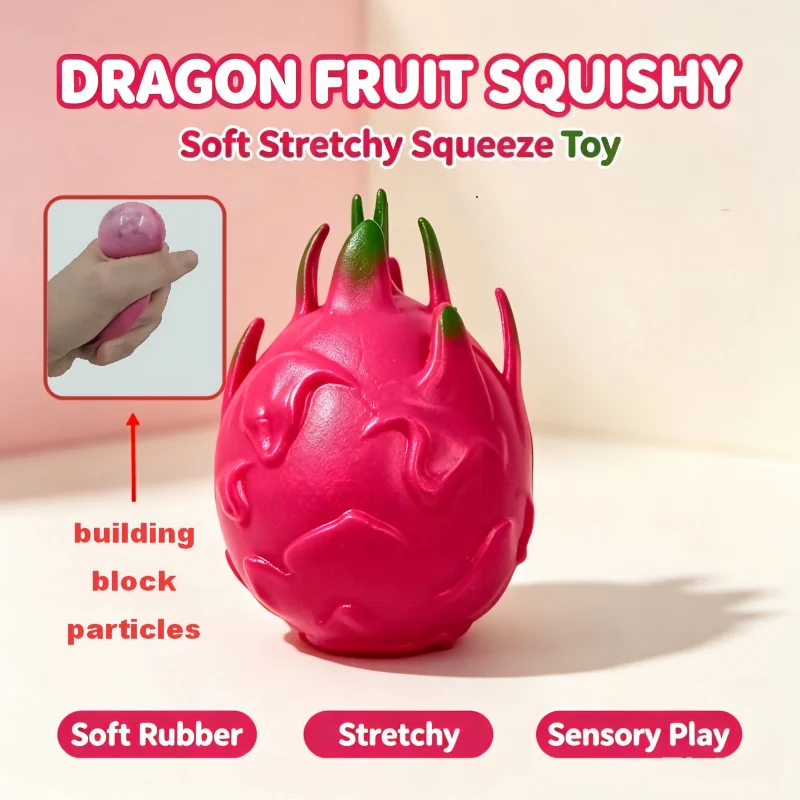 Fruit Squishy Squeeze Toys 5 P - Kids Toys Set review and price
