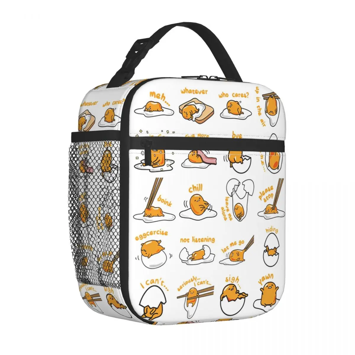 

Cute Lazy Egg Insulated Lunch Bags Cooler Bag Reusable Lunch Container Portable Tote Lunch Box Food Handbags Work Outdoor