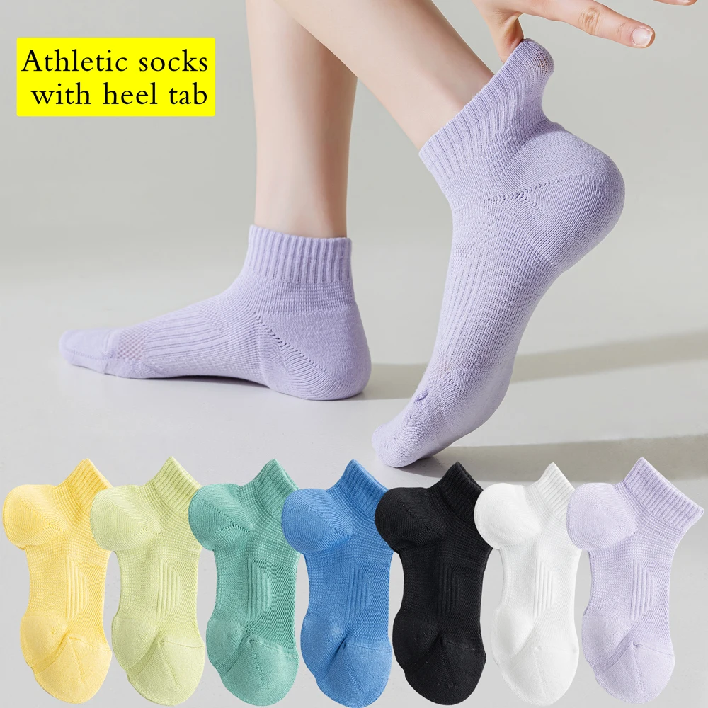 

3 Pairs Dopamine Color Women's Professional Running Socks - Mesh Breathable Sweat-Wicking Anti-Bacterial