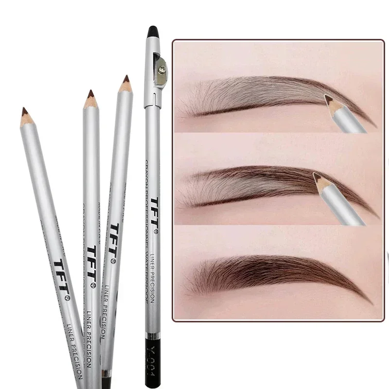 1/3pcs Eye Brow Pencil Waterproof Professional Women Eye Makeup Pen Easy Color Natural Black Brown Cosmetic Beauty Eyebrow Tools