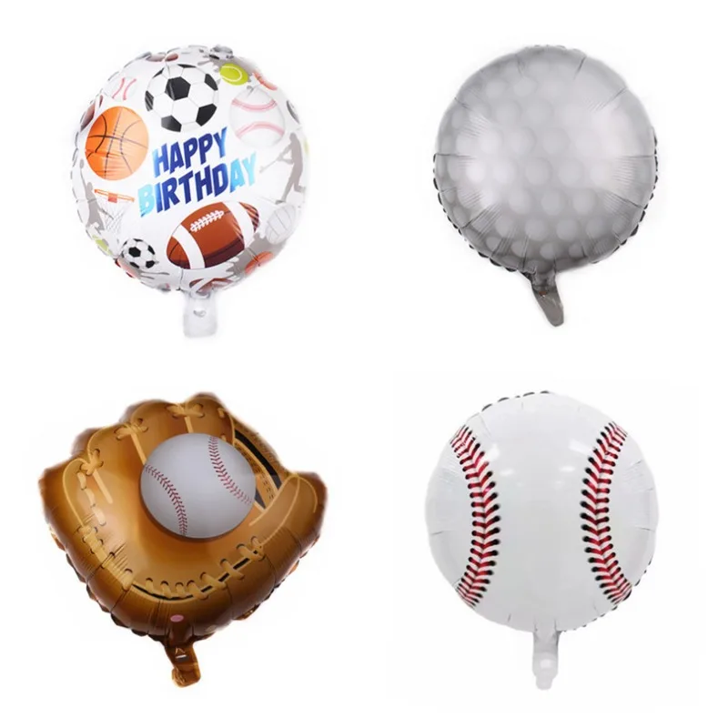 Cartoon baseball gloves, aluminum balloons, children's party decorative balloons, toy balloons, baseball