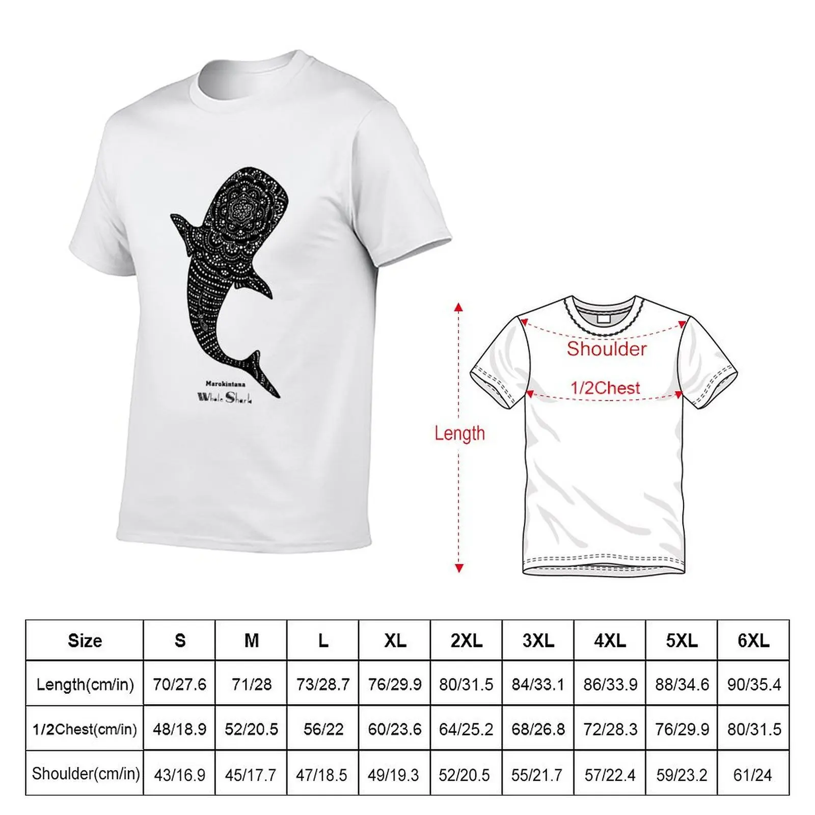 Marokintana - Whale Shark II T-Shirt man t shirts for men casual t shirts with prints T-Shirt