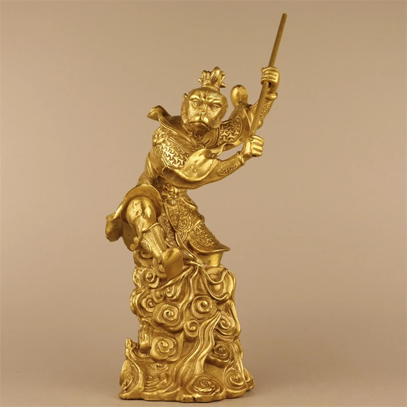 Brass Sun Wukong, the Great Sage Beyond All Heels, Creative Bronze Gift Ornament