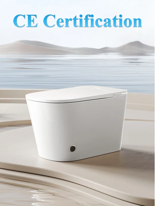 

CE Modern Fashion Auto-Flush Smart Toilet U-Shaped Ceramic Floor Mounted with Dual-Flush & Concealed Tank Remote Control Toilet
