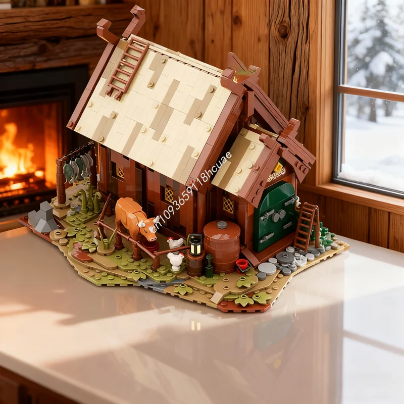 

1421 шт. MOC Rohan Warrior S House Хоббит и модель Рождественские подарки Строительные блоки Архитектура DIY Идея Детские игрушки День рождения