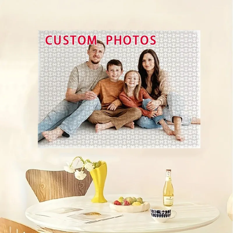 35/300/500/1000pcs Personalized Custom Photo Puzzle Couple Photos for Adults Family Gifts Kid Educational Toys