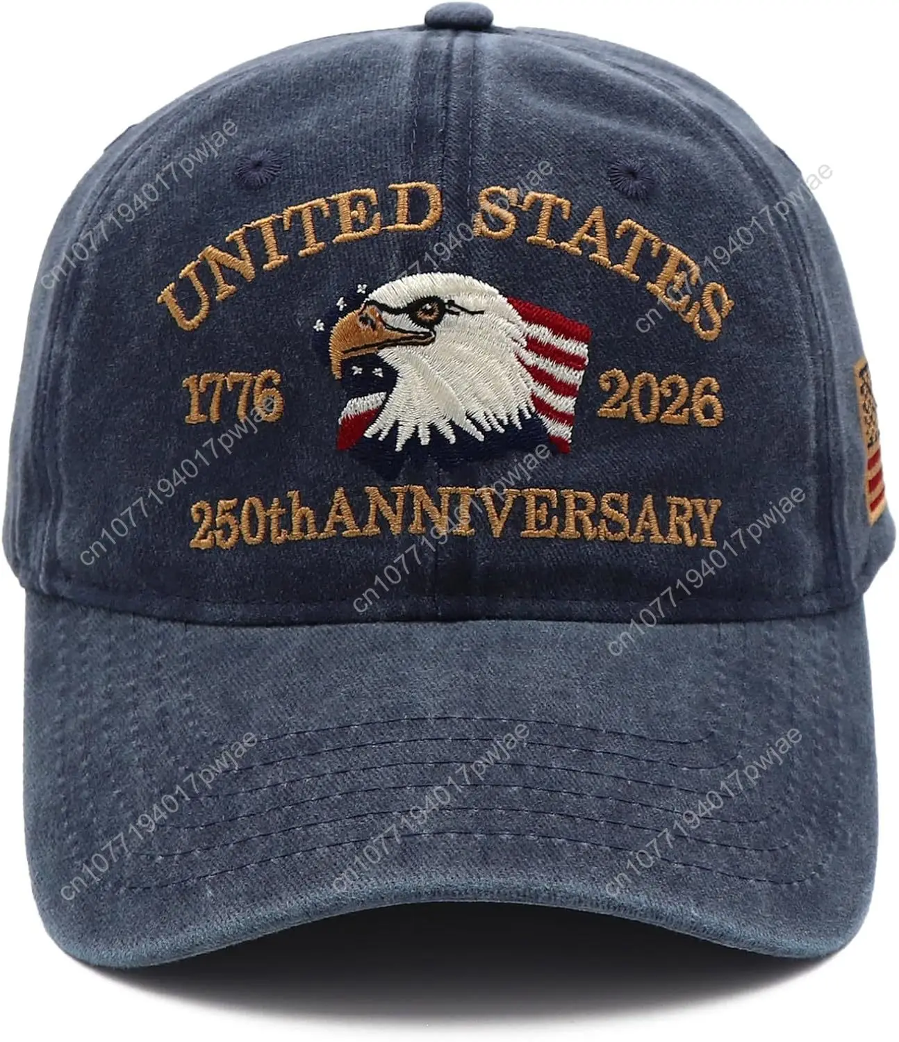 قبعة الذكرى السنوية الـ 250 للولايات المتحدة، قبعة بيسبول الولايات المتحدة الأمريكية 1776-2026 قبعة النسور الأمريكية قبعات مطرزة وطنية للرجال والنساء