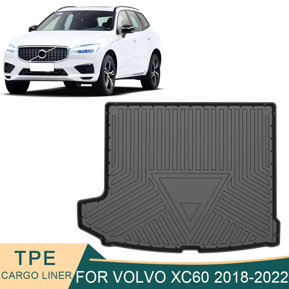 

For Volvo XC60 2015-2024 Petrol Auto Car Cargo Liner TPE Non-slip Trunk Mats Waterproof Boot Tray Trunk Carpet Accessories