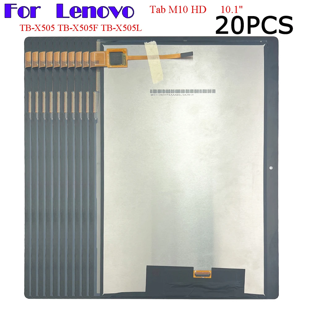 

20PCS Ori LCD Display 10.1" For Lenovo Tab M10 HD TB-X505 TB-X505F TB-X505L X505 LCD Touch Screen Digitizer Assembly Panel