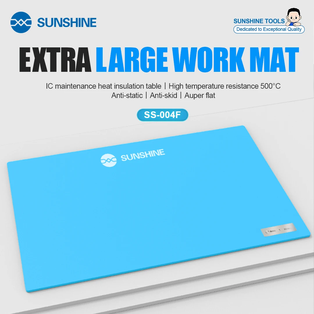 SUNSHINE SS-004F Extra Lage Work Mat Heat Insulation Silicone Pad High Temperature Resistant Repair Pad Mobile Phone Repair Tool