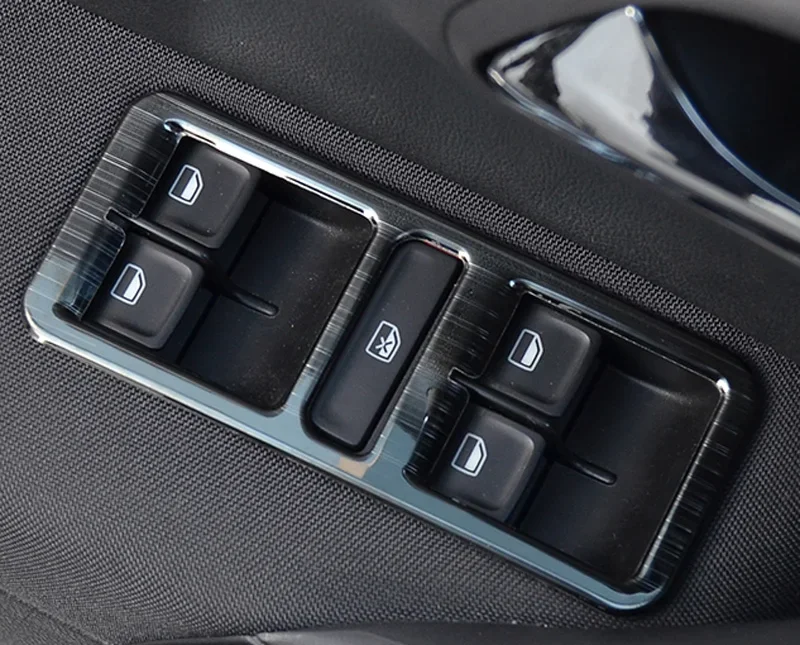 Stainless Steel Item for Vw Polo 2011-2017 Interior Decoration Vent Middle Control Gear Position Decoration Frame