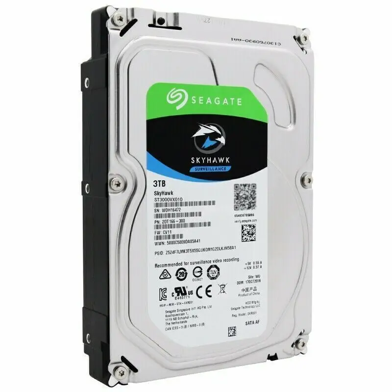 

Seagate Surveillance Skyhawk 3TB,Internal,3.5" (ST3000VX010) OEM Hard Drive