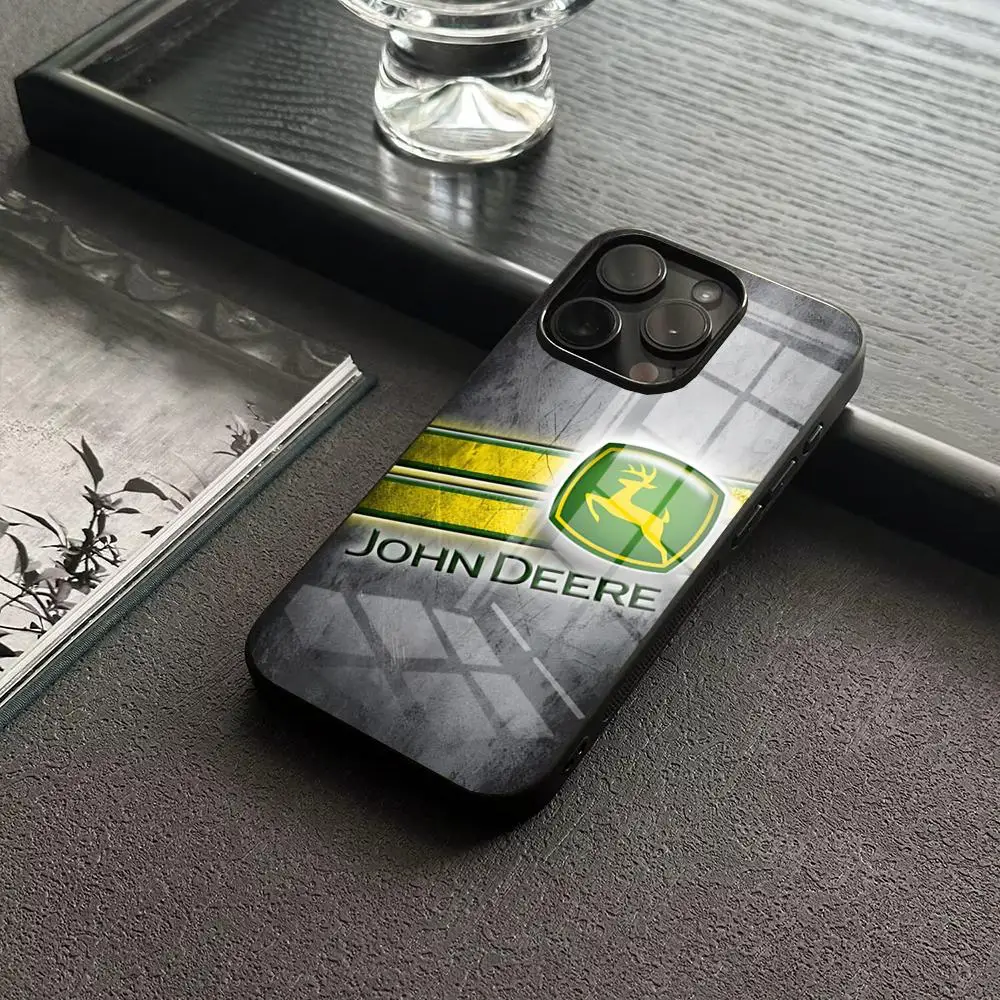 MINISO-D-DeerS كول J-John جراب هاتف آيفون 17 16 14 برو 15 13 12 ماكس 11 XR XS 6 Air 7 8 6s X كوف زجاجي فاخر