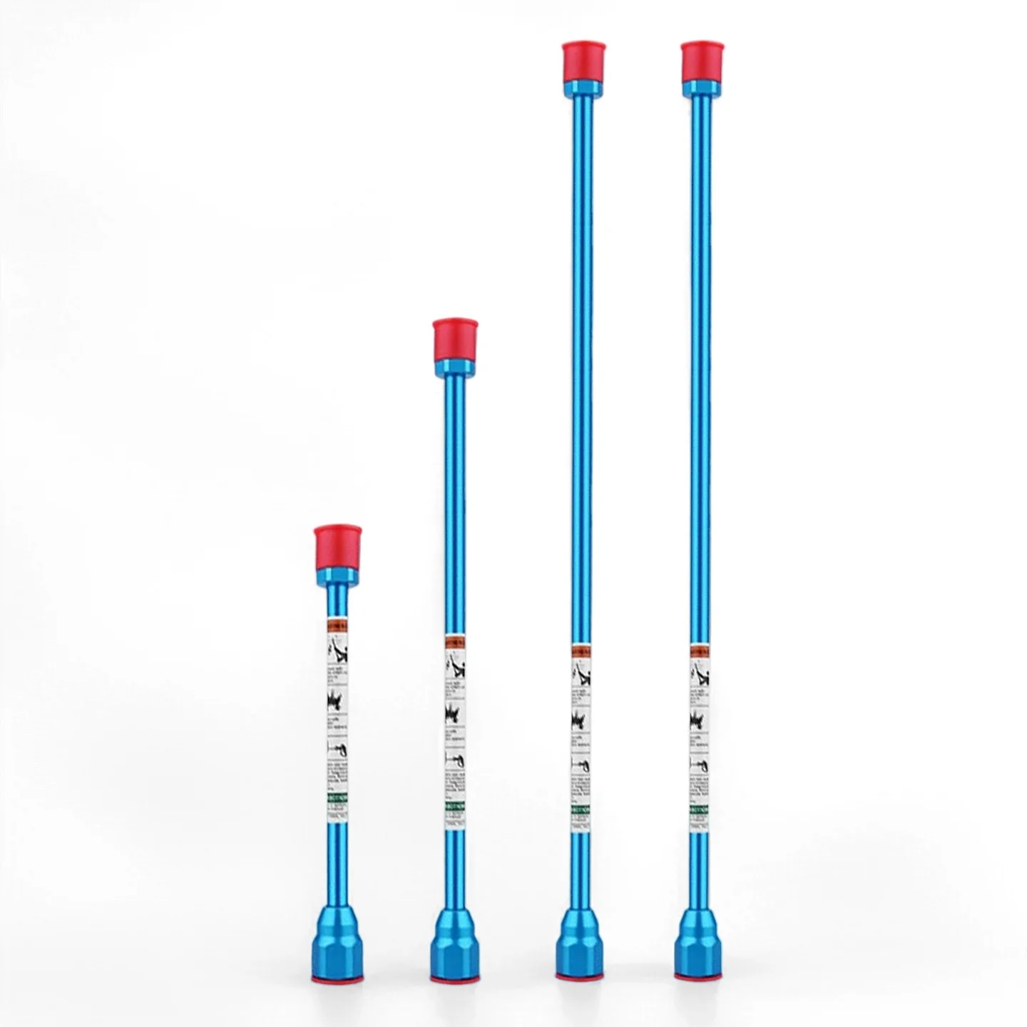 

4Pcs Airless Paint Sprayer Extension Rods (7.87"+11.8"+19.7") with Red Protective Caps