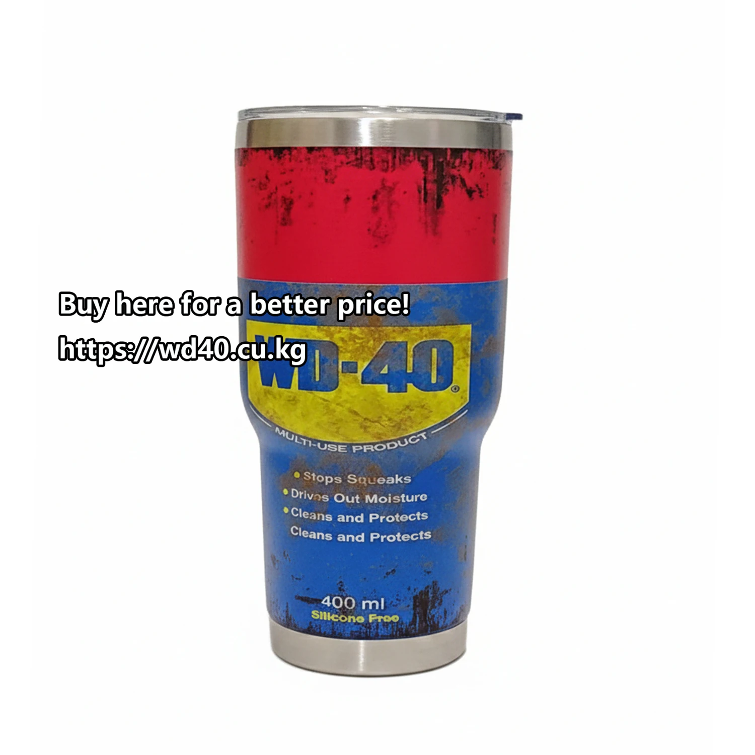 HEISS! WD-40 Themen-Thermobecher 30oz Edelstahl Reisebecher für Kalte & Heiße Getränke Kaffeetasse Geschenk
