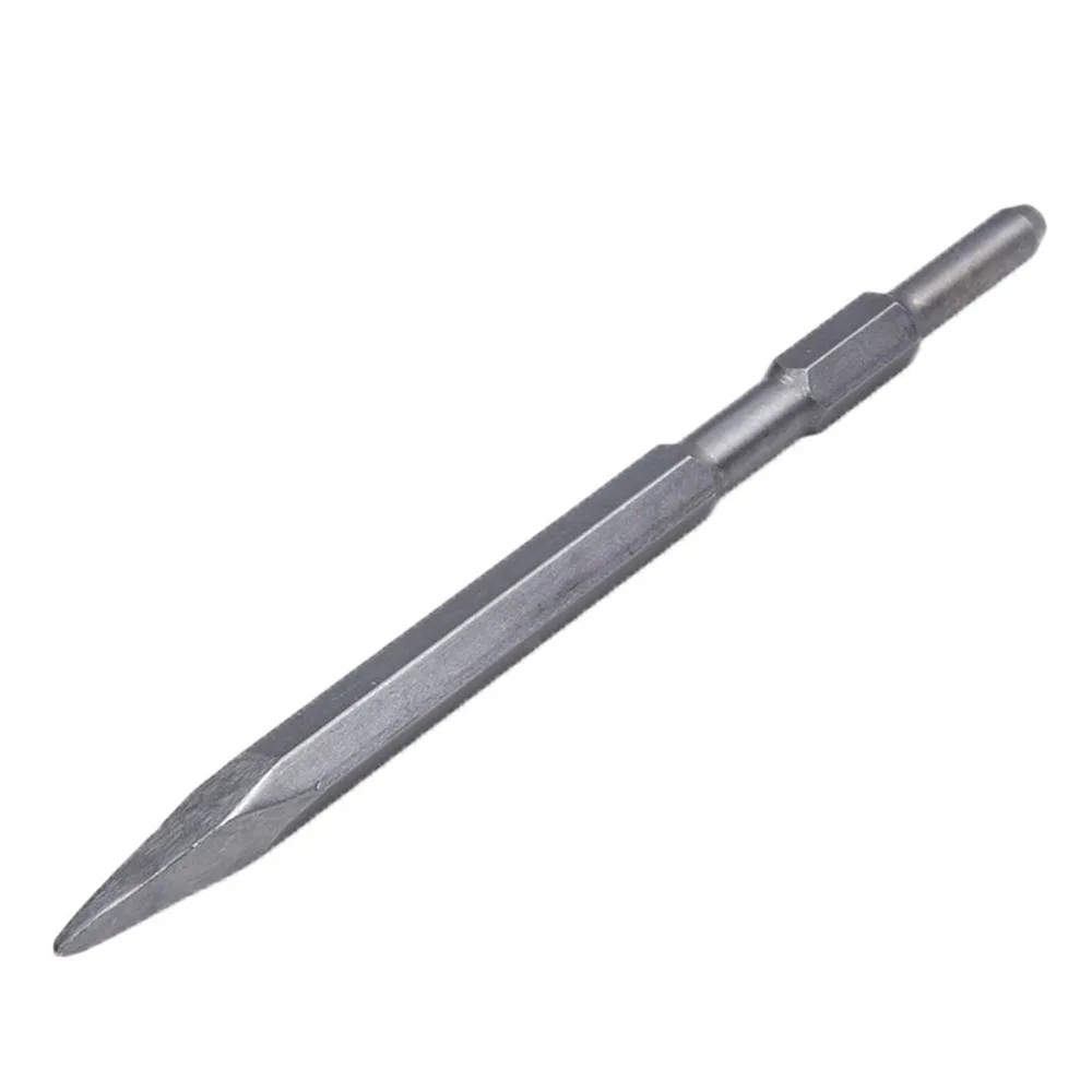 Long Shank Point Chisel Pointed Chisel Chrome Steel Hex Electric Pick Hex Shank 17x280MM Hammer Drill Bit Concrete Processing
