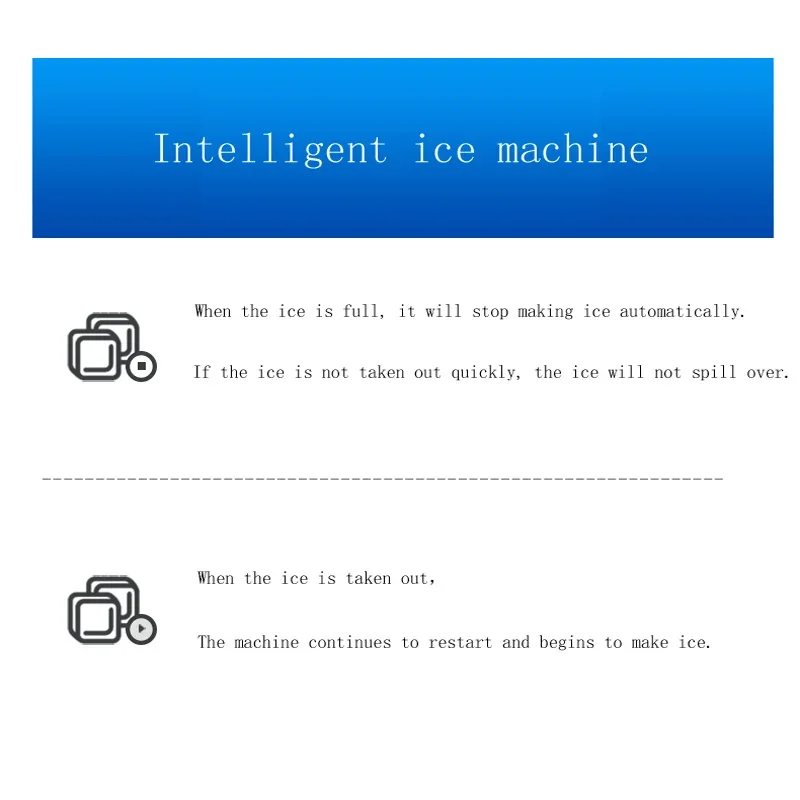 Ice Stainless Steel Ice Making Machine Housing 36 Pcs Ice Cube Maker Commercial Use for Home Office Party