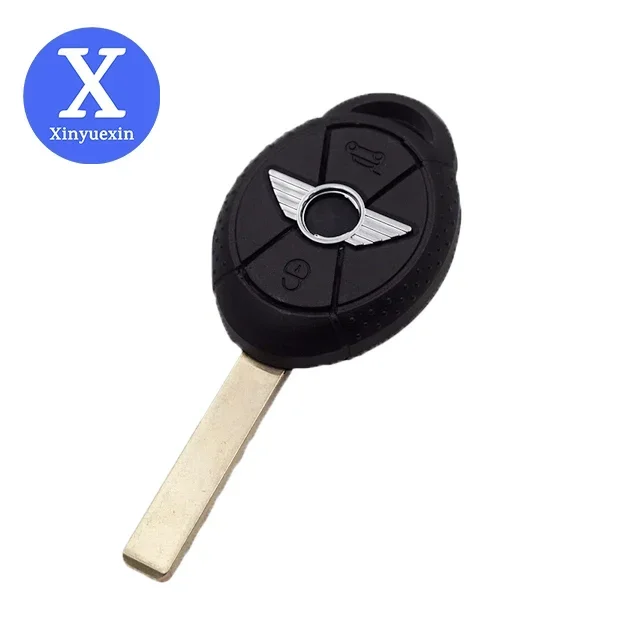 Xinyuexin Uncut Blade Remote Car Key Fob Shell Case Fit for Old BMW Mini Cooper S R50 R53 Blank Key 3 Buttons Car Accessories